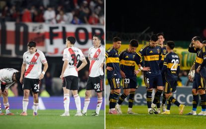 Boca y River en su peor momento: ya no meten miedo, se les animan todos y los hinchas pierden la paciencia