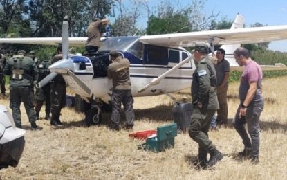 Hallaron otro avioneta narco abandonada en Santa Fe: los perros detectaron que llevaba cocaína