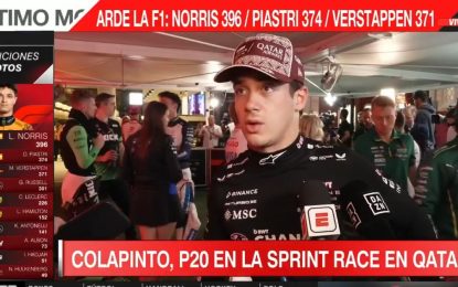 Franco Colapinto mostró toda su frustración con el Alpine tras quedar último en la sprint de Qatar: «El auto no va»