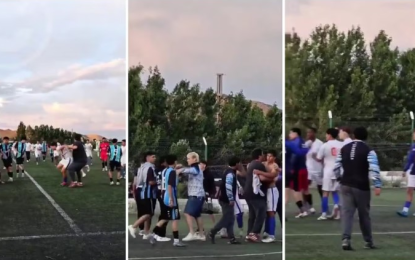 Una salvaje pelea se desató durante un partido juvenil en Comodoro Rivadavia