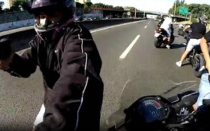 Violento robo a un motociclista sobre la autopista Riccheri: «No fue al voleo, tenían todo organizado»