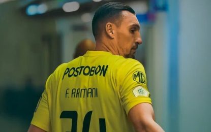 Cómo fue la vuelta de Franco Armani a Atlético Nacional: ovación, arenga de capitán y clasificación en su reestreno