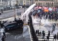 Pedradas, corridas y detenidos frente al Congreso en la marcha contra la Ley de Propiedad Privada
