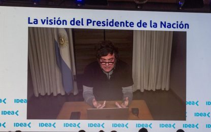 Ante empresarios, Milei dijo que en 2027 se va a elegir «el camino de la prosperidad o el de la decadencia»