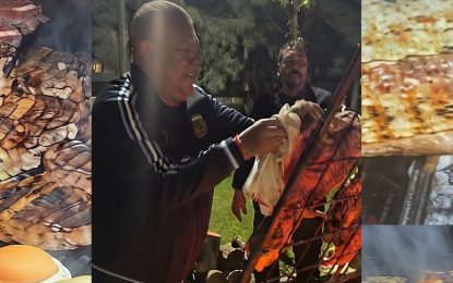El súper asado de la Selección para el UPD de Lionel Messi: Dibu Martínez mostró el menú, Chiqui Tapia en modo chef y un invitado especial