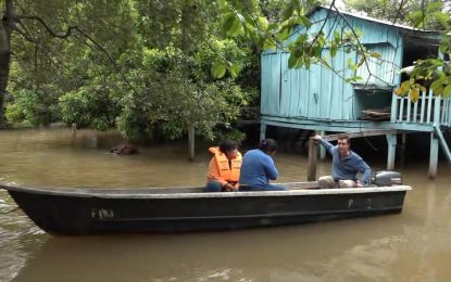 Superniño: la crecida dejó a familias de la isla Apipé Grande sin casa y rodeadas de agua