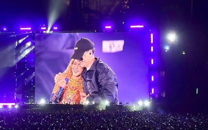Shakira cerró su residencia en Madrid con Bizarrap, Maluma y Laura Pausini, y le dedicó un mensaje a Antonio de la Rúa